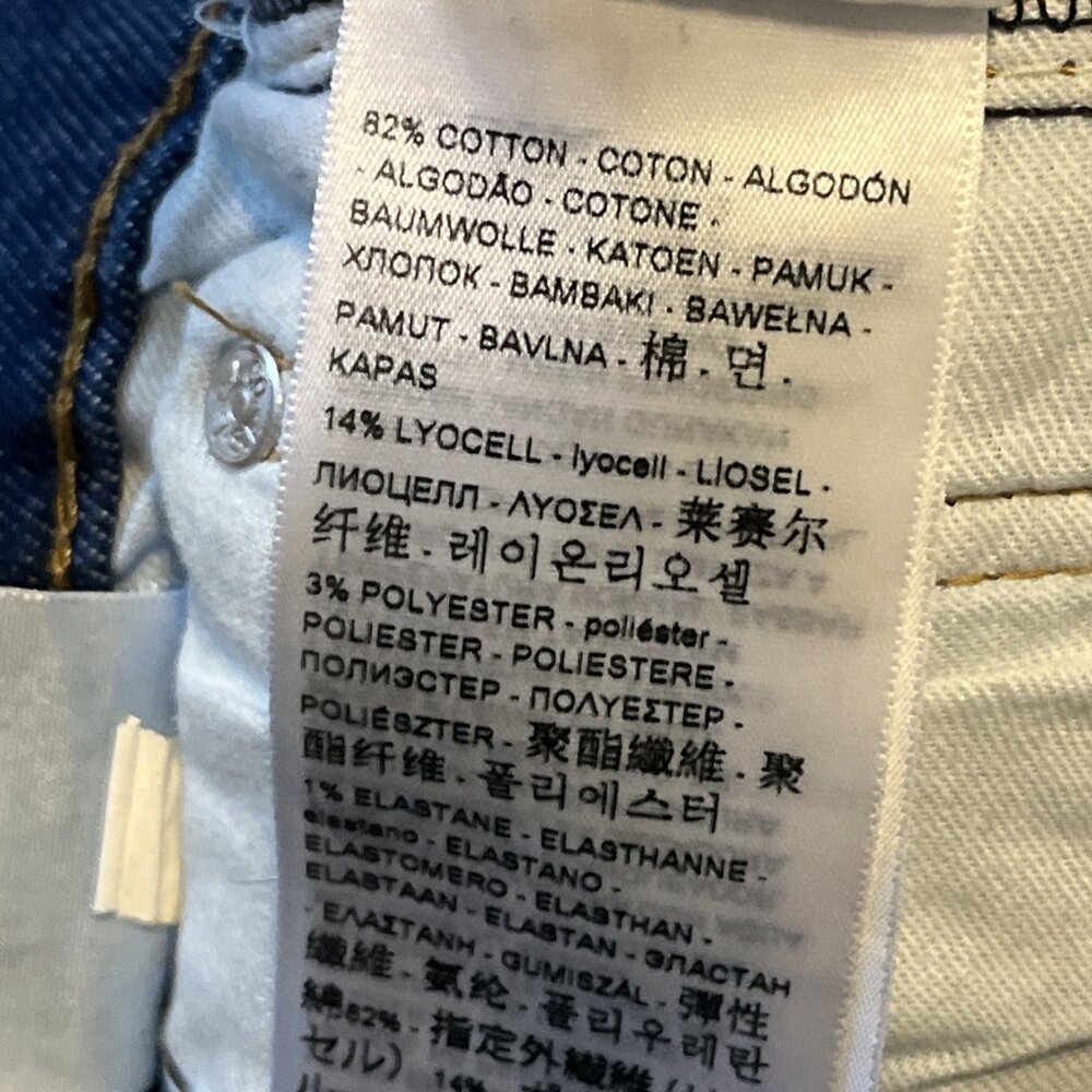 Men's Levis 511 Slim Fit Stretch Denim Jeans SZ 32x32 Blue Hawaiian Floral - Picture 12 of 12